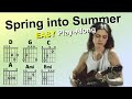 Spring Into Summer Lizzy McAlpine EASY GuitarChord And Lyric Play Along