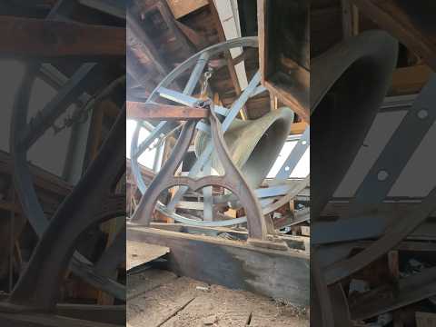 1912 Meneely bronze bell with automatic swinging motor #bells #churchbells #technician #mechanical