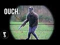 Airsoft CHEATER shot in the B*LLS with 500 FPS SNIPER