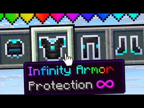 I Secretly Crafted INFINITY ARMOR in Minecraft...