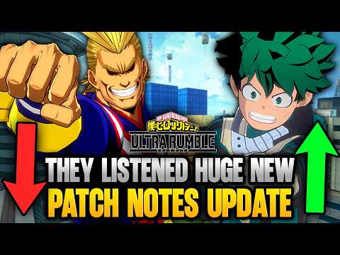 *WHAT A CRAZY UPDATE* HUGE NEW CHANGES AND NERFS! MY HERO ULTRA RUMBLE NEWS