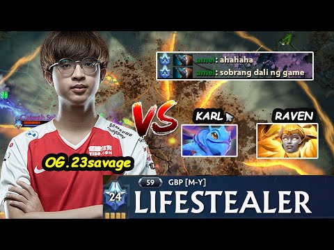 23savage vs karl Raven EPIC FIGHT SERVER SEA RANKED 2025 Dota 2