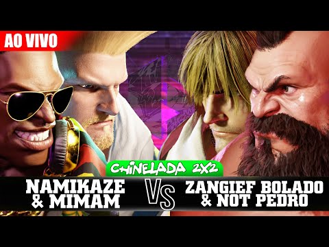 🔴 STREET FIGHTER 6: TORNEIO CHINELADA 2X2 (NAMIKAZE & MIMAN vs ZANGIEF BOLADO & NOT PEDRO)