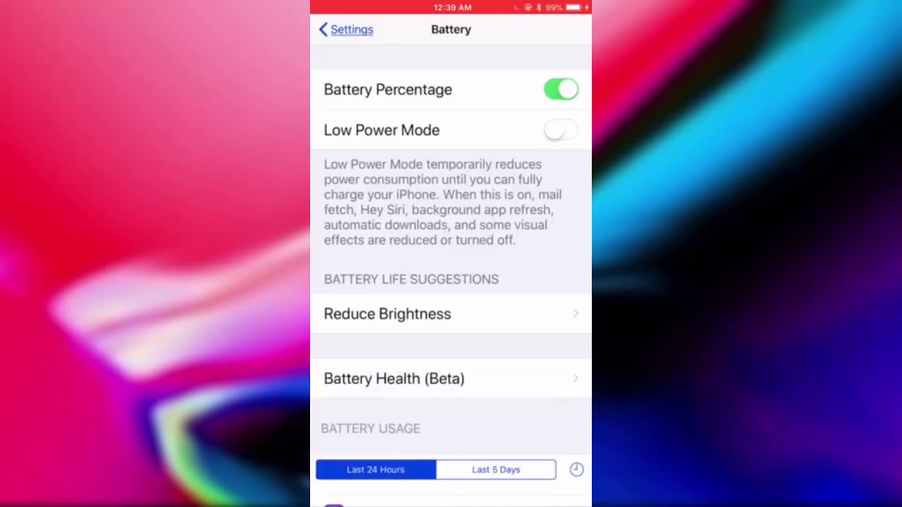 Check Battery Capacity on iPhone 8 Plus