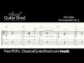 Satie: Gymnopedie No. 3 - Free sheet music and TABS for classical guitar