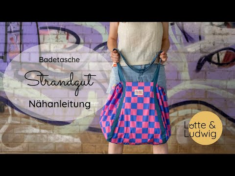 Sew a beach bag "Strandgut" – spacious, practical & perfect for the pool & beach!