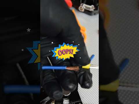 Never Skip This Step When Crimping Wire Ferrules. #PullTest #ferrules #shorts #pliers #wiring