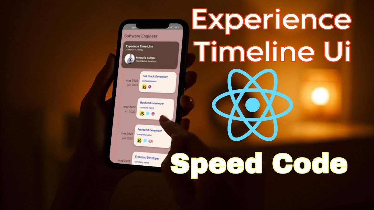 Experience TimeLine Screen UI | Speed Code | React Native