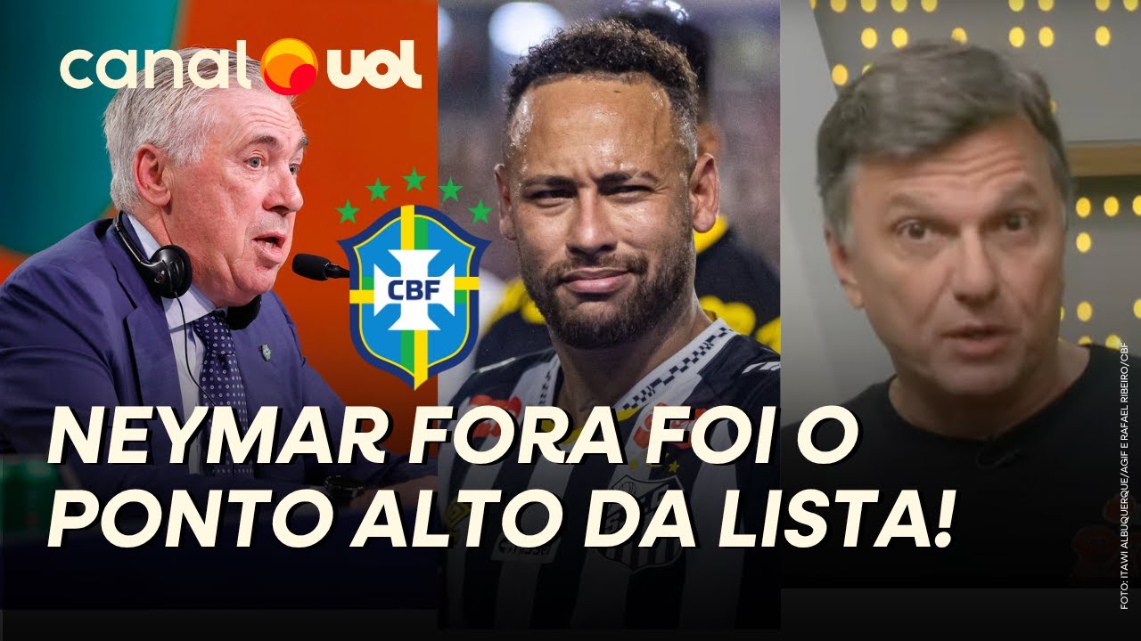 MAURO CEZAR: ANCELOTTI NÃO CHAMAR NEYMAR FOI O PONTO ALTO! A MELHOR VERSÃO DELE NÃO EXISTE MAIS!