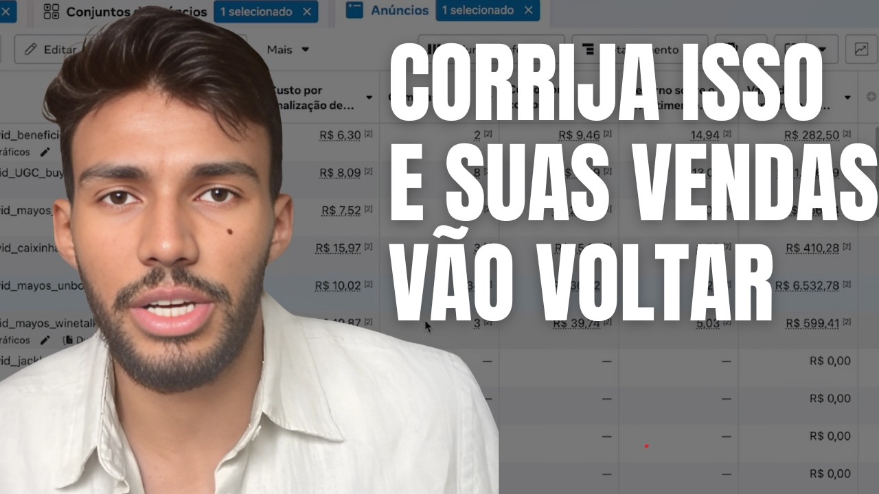 Vendas Caíram no Facebook Ads? FAÇA ISSO!