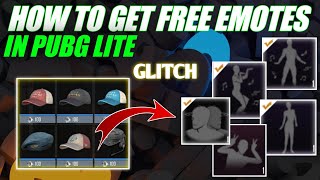 HOW TO GET FREE EMOTES IN PUBG MOBILE LITE | FULL DETAIL ON THIS GLITCH 🔥