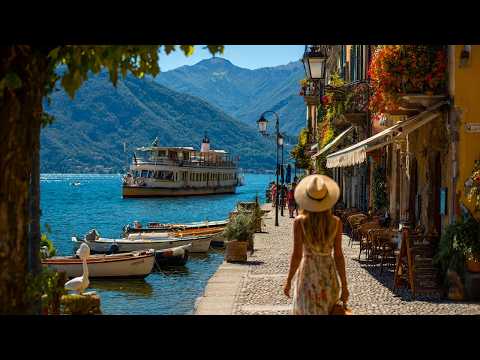Most Relaxing Lake Walk in Italy | Summer 4K at Lake Maggiore Stresa