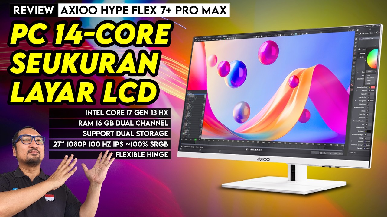 PC 14-Core Kencang yg Irit dan Ramping: Review Axioo Hype Flex 7+ Pro Max