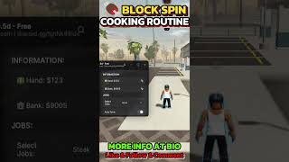 šÆ Block Spin Cooking Time 10k Per 15 Minute š§āš³ #blockspin #robloxscript