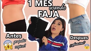 Utilice mi FAJA por 1 MES y ESTO ME HIZO | REDUJE varias TALLAS*