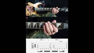 Steve Vai - Erotic Nightmares (Riff) - Guitar lesson with TAB - Tutorial - Cover