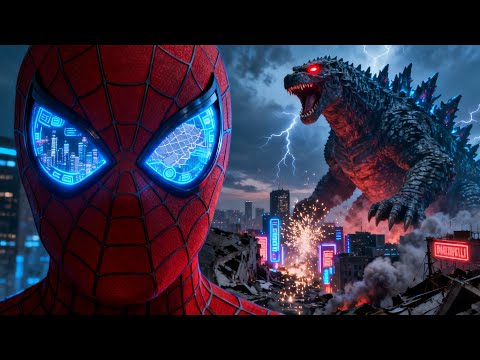 SPIDER-MAN vs GODZILLA 🔥 Epic Race Battle | AI Cinematic Racing Championship
