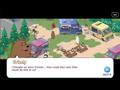 We Bare Bears Match3 Repairs #2 Bear Cave - Restore Food Truck Park