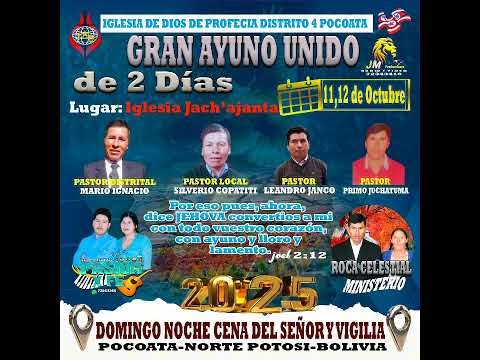 invitación ayuno unido de dos días pocoata potosí  JM STUDIOS