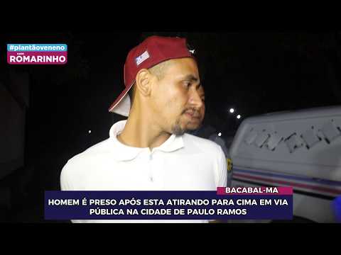 HOMEM É PRESO APÓS ESTA ATIRANDO PARA CIMA EM VIA PÚBLICA NA CIDADE DE PAULO RAMOS