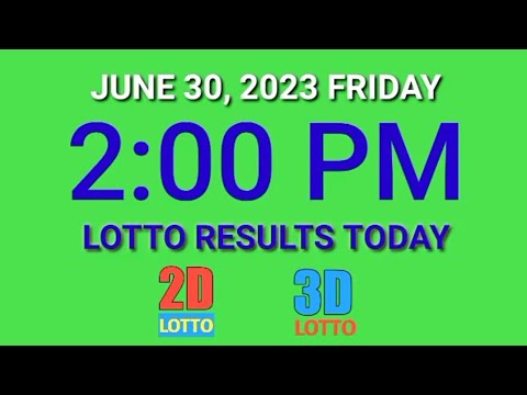 2pm Lotto Result Today PCSO June 30, 2023 Friday ez2 swertres 2d 3d