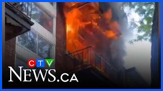 2 killed, 4 injured in Montreal apartment fire