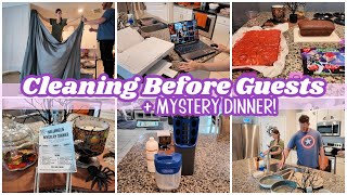 Clean With Me for Guests 🎃 + Halloween Mystery Dinner Party Prep!