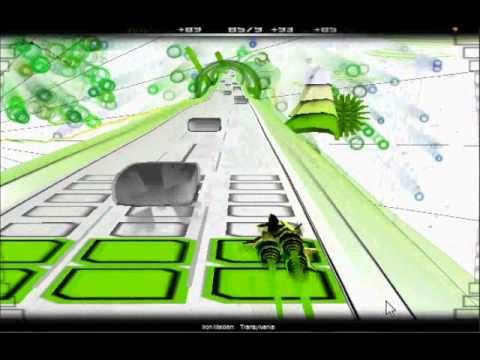 Let's Play Audiosurf - Transylvania by Iron Maiden - Ninja Mono