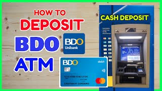 BDO Deposit Machine: Paano Mag Deposit Sa BDO ATM Machine | How To Deposit BDO Cash Deposit Machine
