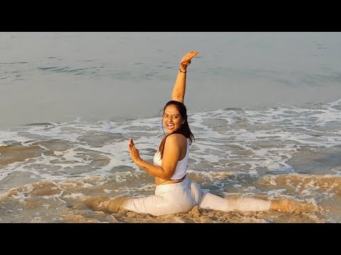 Yoga at Goa beach #yogaurmi