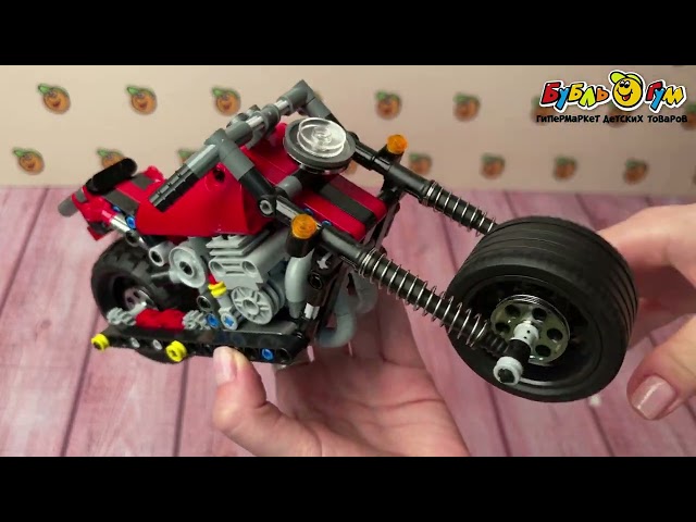 Конструктор Lanson Toys Мотоцикл красный 262дет - видео