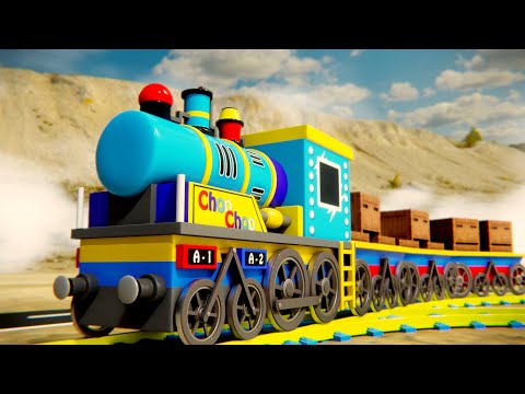 Lego Thief train robbery fail - lego city cartoon - choo choo train kids videos