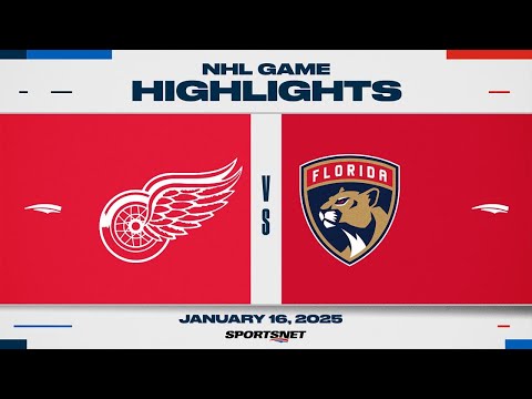 NHL Highlights | Red Wings vs. Panthers - January 16, 2025