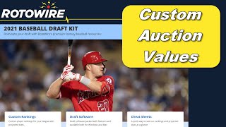 Custom Action Values, Tiers & Last Year's Actual Values - MLB Fantasy Draft Kit