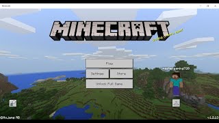 How to remove unlock full game in minecraft.
