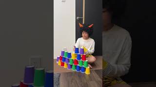 Building with cups!! Part96 #shorts #レオ