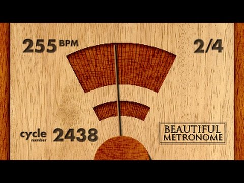 255 BPM 2/4 Wood Metronome HD