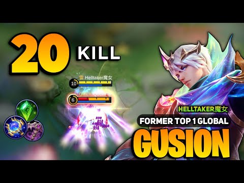 Deadly Gusion One Hit Combo [ Gusion Best Build Top Global ] By Helltaker魔女 - Mobile Legends