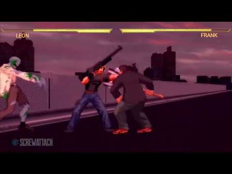 Leon Kennedy vs. Frank West with healthbars