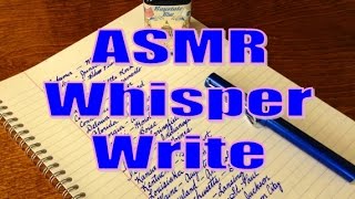 ASMR Whisper-Write - States and Capitals