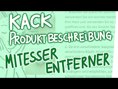 Kack Produktbeschreibung - Mitesser Entferner