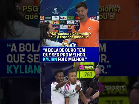 COURTOIS CRITICOU O CRITÉRIO DA BOLA DE OURO! ⚠️🎙️ #shorts