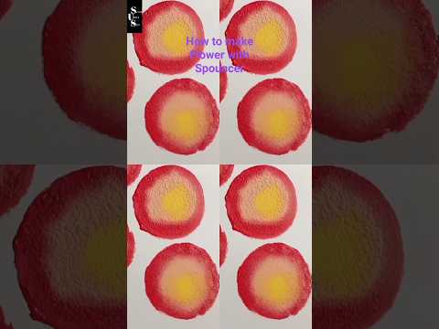 How to make flower with spouncer #flowers #art #viral #shorts #shortsfeed #relaxing
