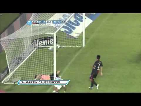 Gol de Cauteruccio Colón 0   Quilmes 3 Fecha 13 Torneo Final 2013 - GolesYa.com