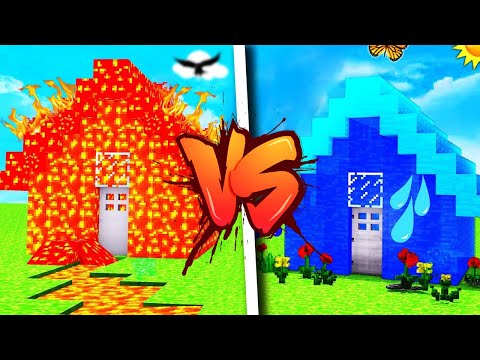 CASA ACQUA VS CASA FUOCO -Minecraft ITA-