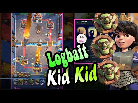 KIDKID 7500+ How to WIN Meta DECK w/ LogBait Classic - Clash Royale