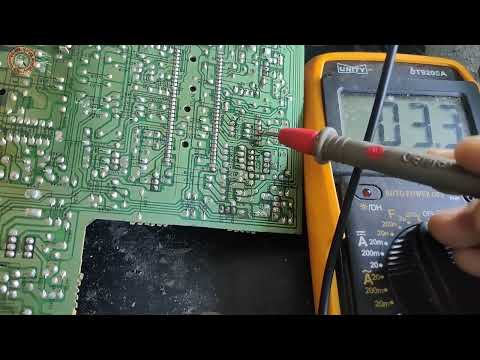 Videovision 14 inch CRT TV red colour missing problem repair in Hindi.