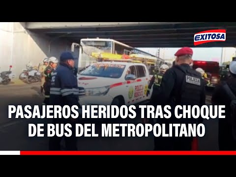 🔴🔵 Passengers injured after Metropolitan bus crashes into bridge at Mexico Station