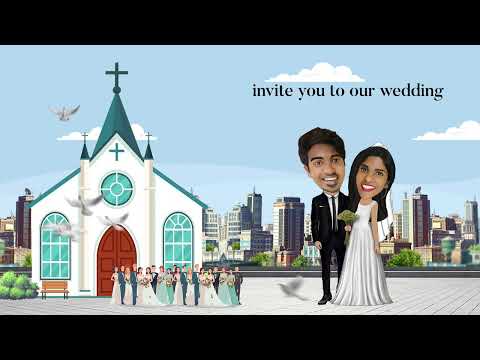 Caricature Story Invitations