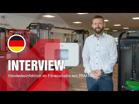 Händedesinfektion im Fitnessstudio mit PRAESIDIO®  I Fit + Vital